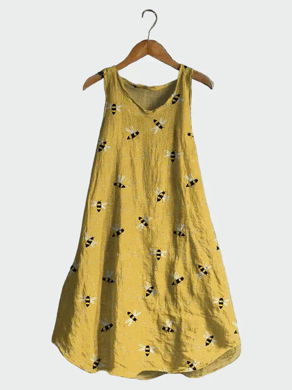Robe avec Imprimé d'Abeilles