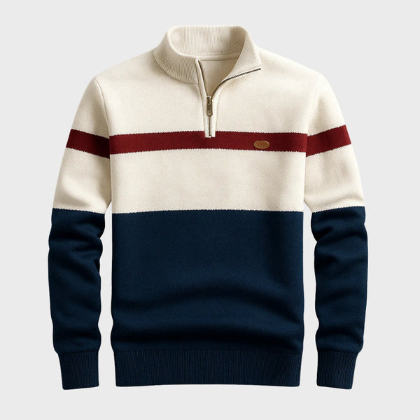 Afonso - Sweatshirt à Col Zippé Classique