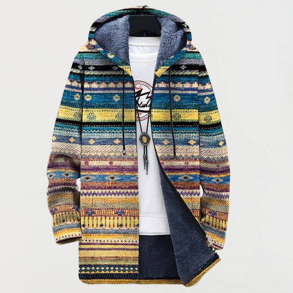 Veste avec motif tribal ondulé