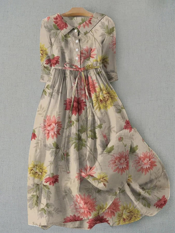 Robe Zinnia à Lacets pour Femmes - Allure Classique et Confort Moderne
