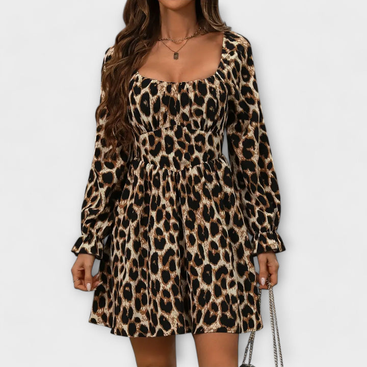 Robe à imprimé léopard