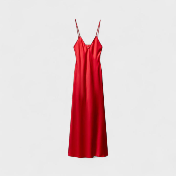 Robe carmine - Coupe minimaliste