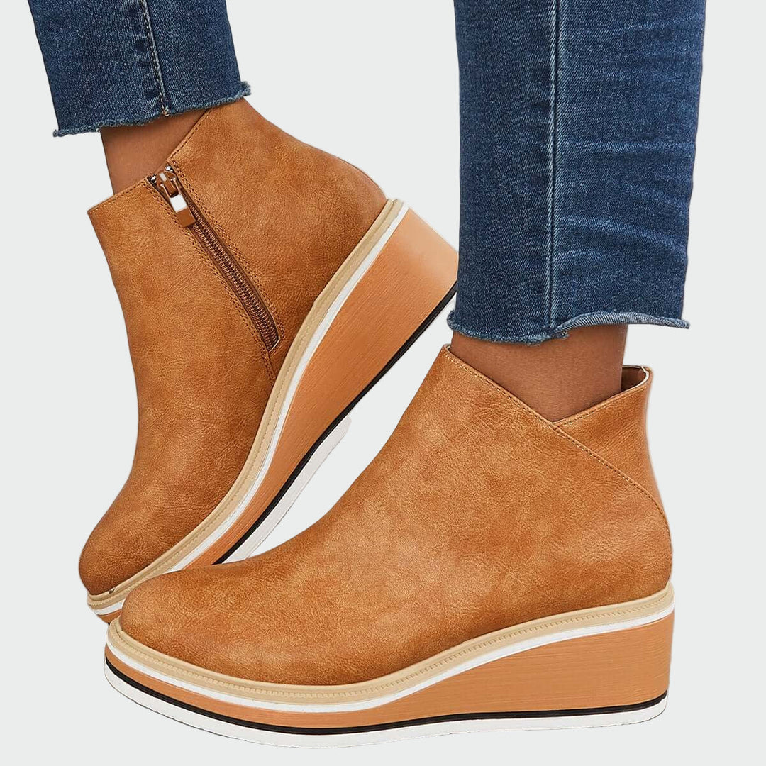 Botins orthopédiques en cuir