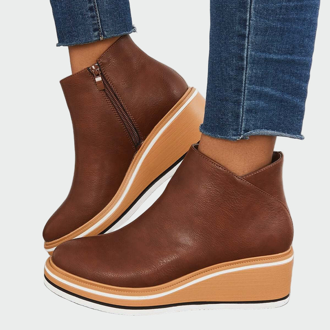 Botins orthopédiques en cuir