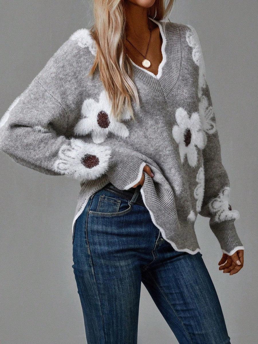 Belinha - Pull Élégant Floral