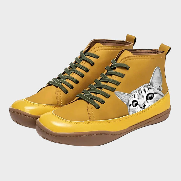 Kitty - Bottes en cuir pour les amoureux des chats