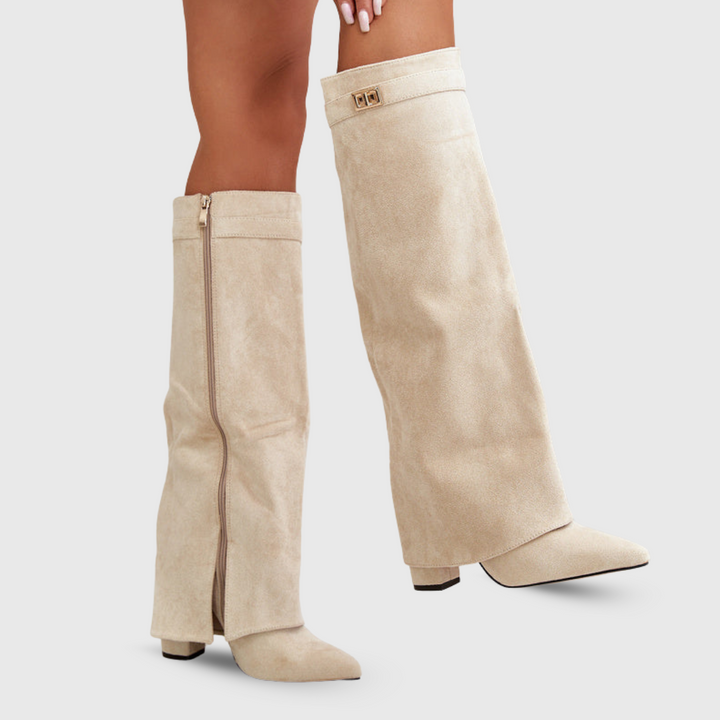 Bottes Hautes au Design Élégant