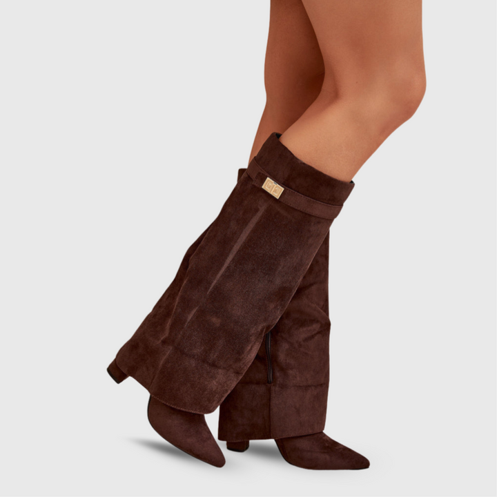 Bottes Hautes au Design Élégant