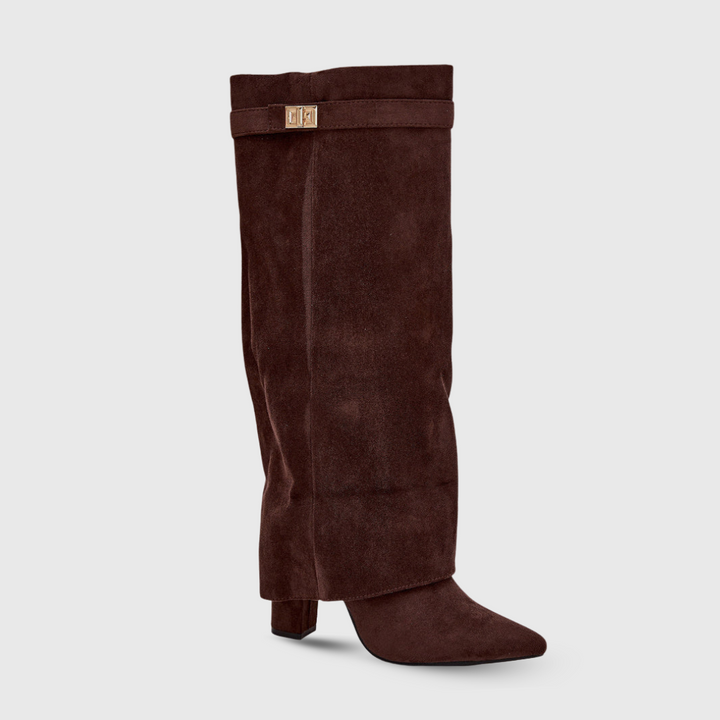 Bottes Hautes au Design Élégant