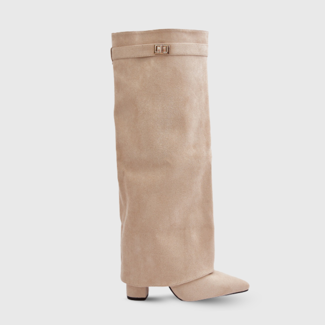 Bottes Hautes au Design Élégant