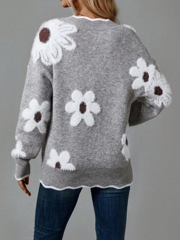 Belinha - Pull Élégant Floral