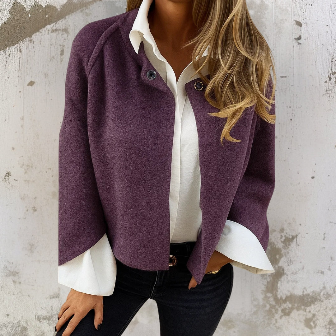 Judite - Manteau Court Élégant et Chaud