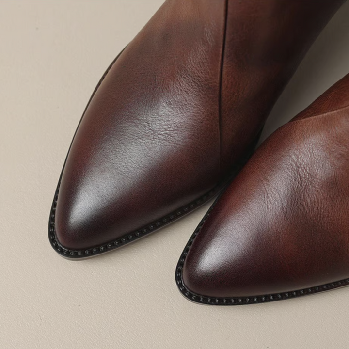 Camila - Bottines de Luxe avec Talon Bas