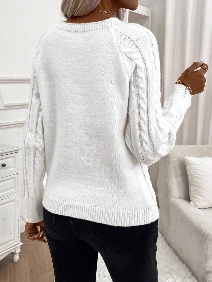 Francisca - Pull en Maille avec Boutons