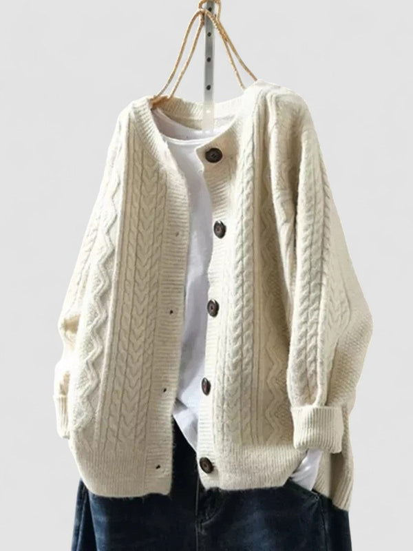 Lorença - Gilet en Tricot à Tresses