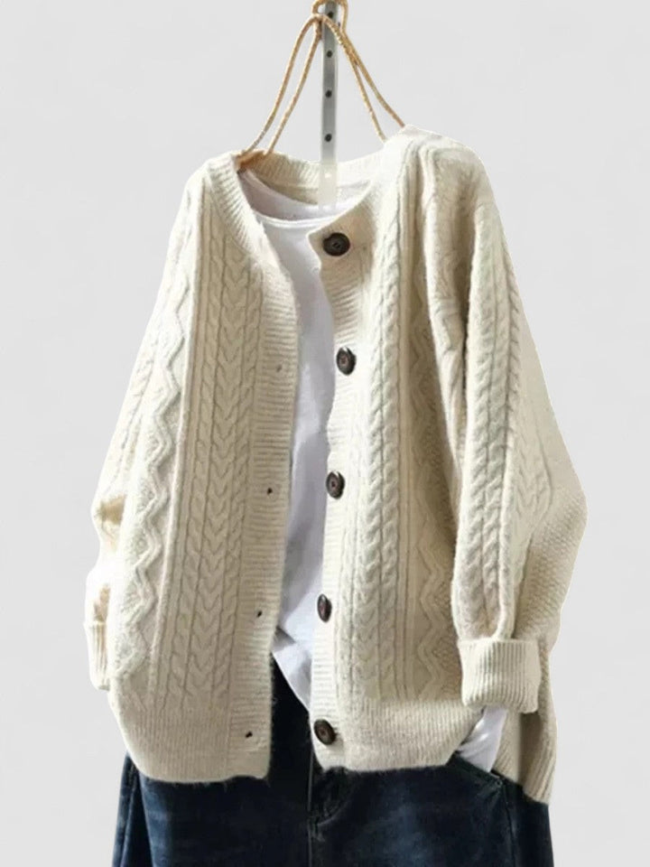 Lorença - Gilet en Tricot à Tresses
