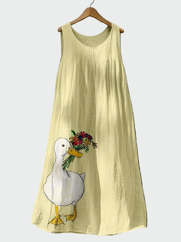 Robe avec Imprimé de Canard