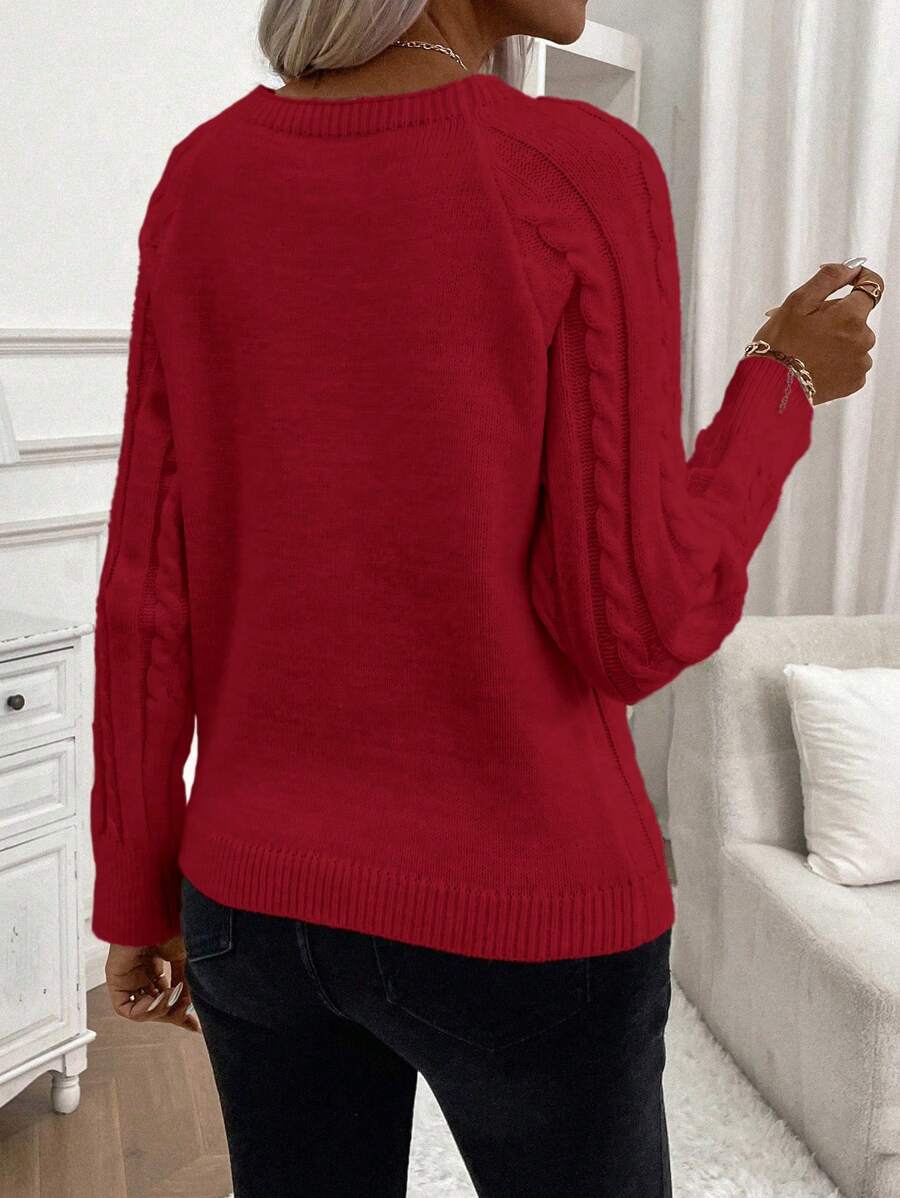 Francisca - Pull en Maille avec Boutons