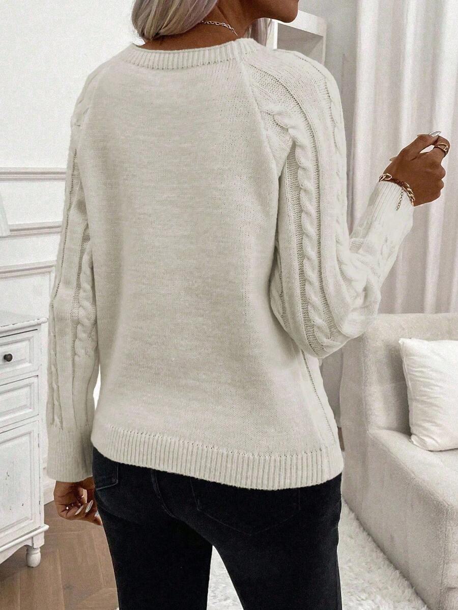 Francisca - Pull en Maille avec Boutons
