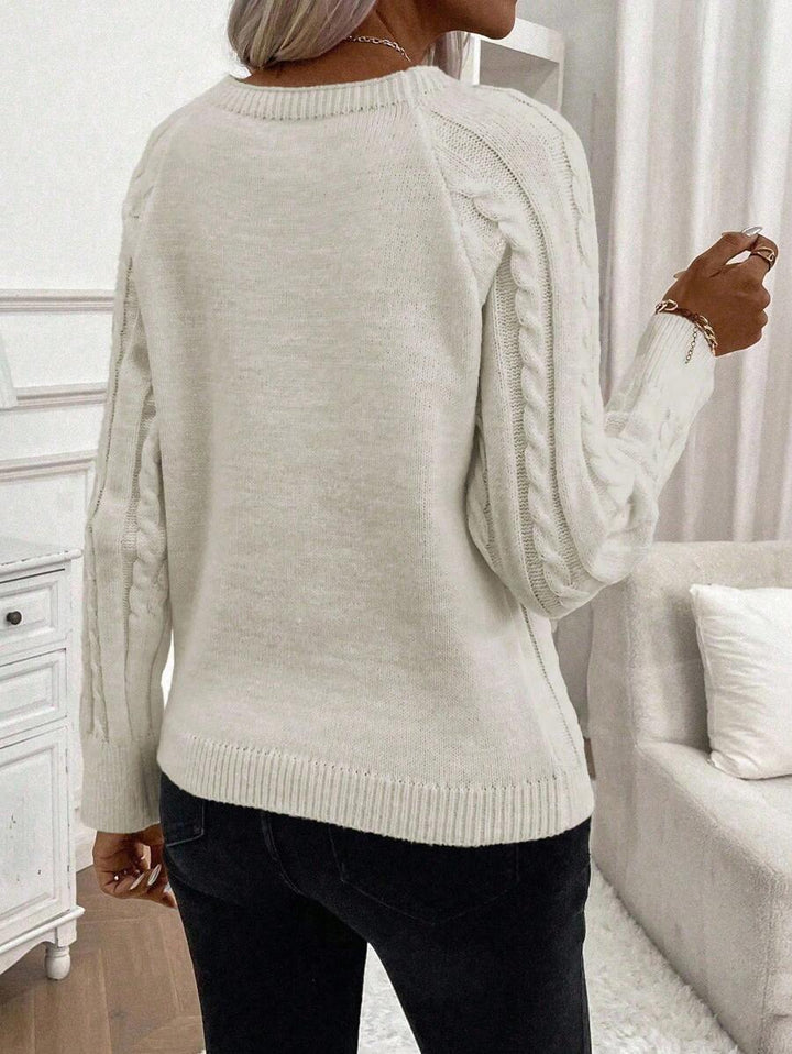 Francisca - Pull en Maille avec Boutons