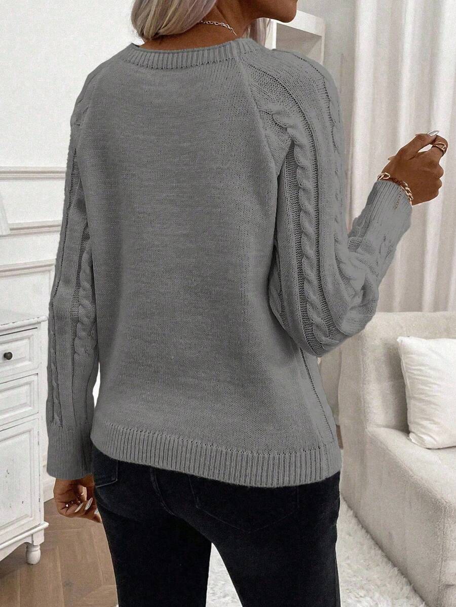 Francisca - Pull en Maille avec Boutons