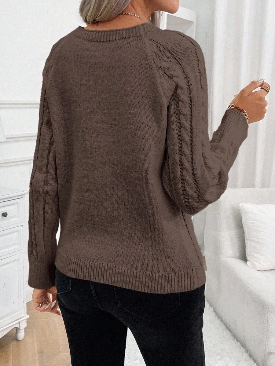 Francisca - Pull en Maille avec Boutons