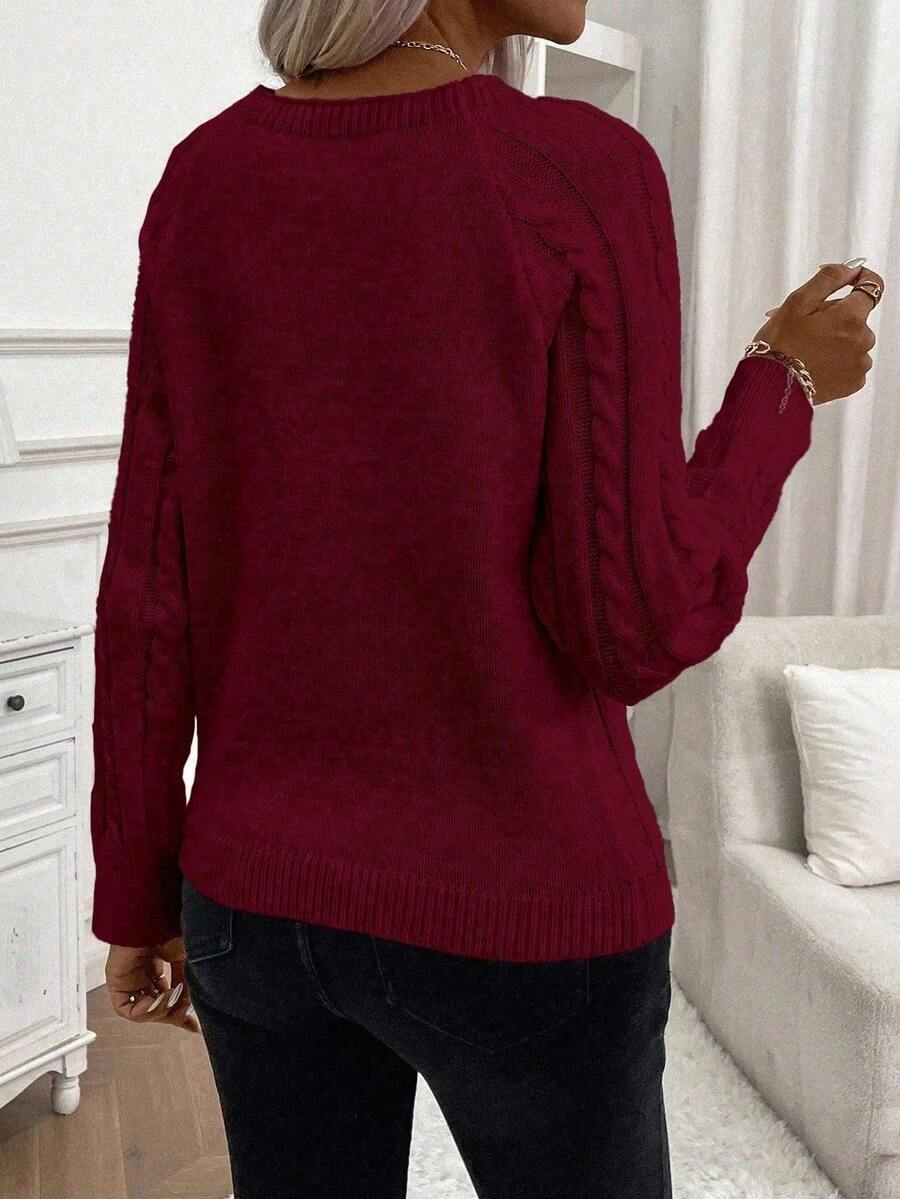 Francisca - Pull en Maille avec Boutons
