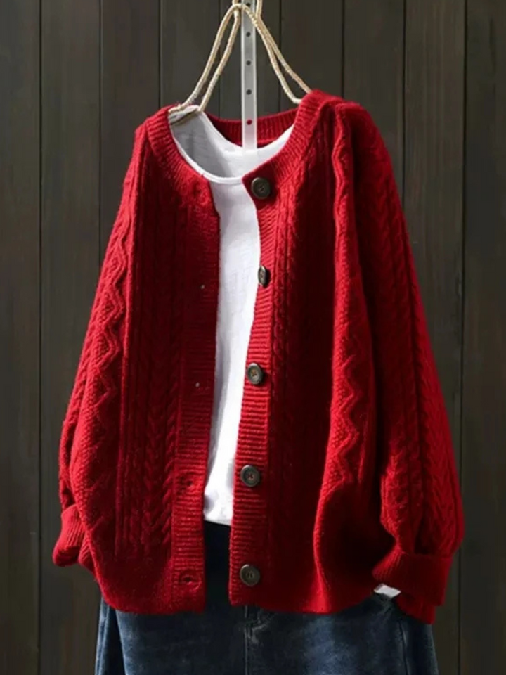 Lorença - Gilet en Tricot à Tresses