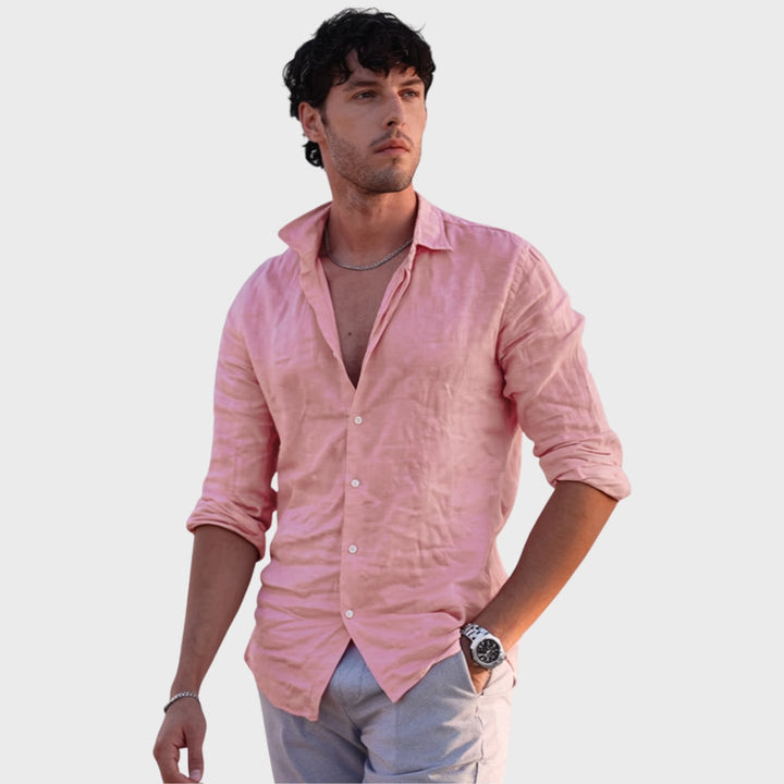 Leonardo - Chemise en Lin Décontractée
