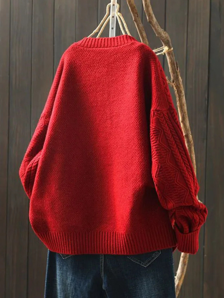 Lorença - Gilet en Tricot à Tresses