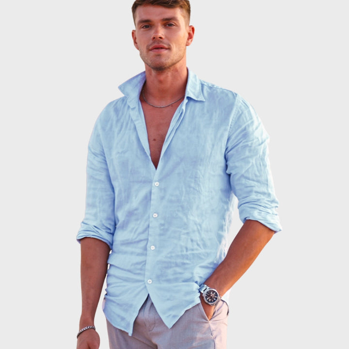 Leonardo - Chemise en Lin Décontractée