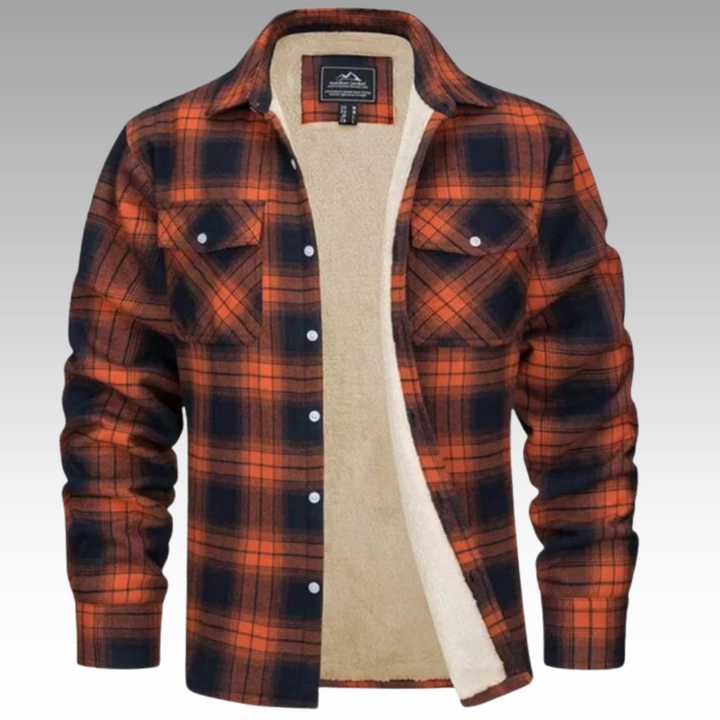 Tiago - Veste Trucker Rayée en Fleece