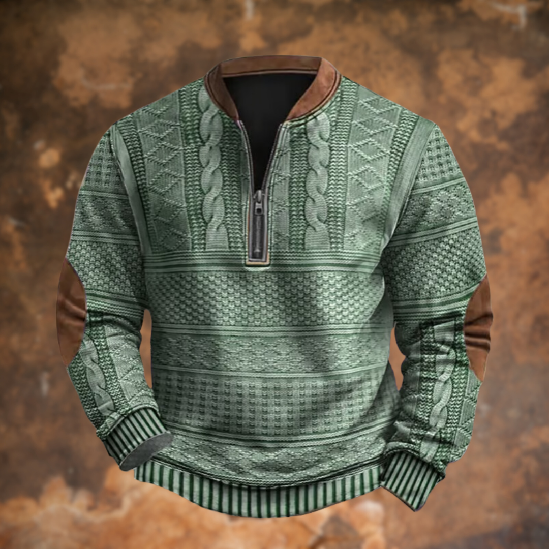 João - Pull en maille avec fermeture