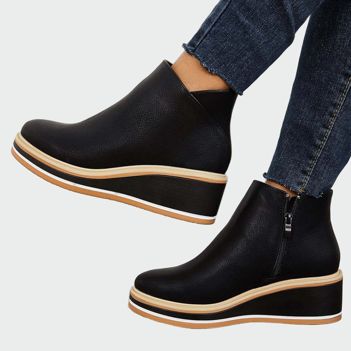 Botins orthopédiques en cuir