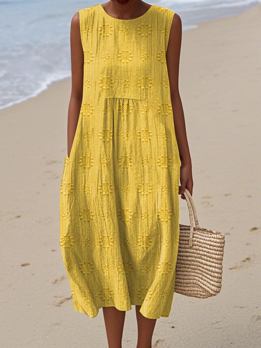 Franca - Robe en coton sans manches