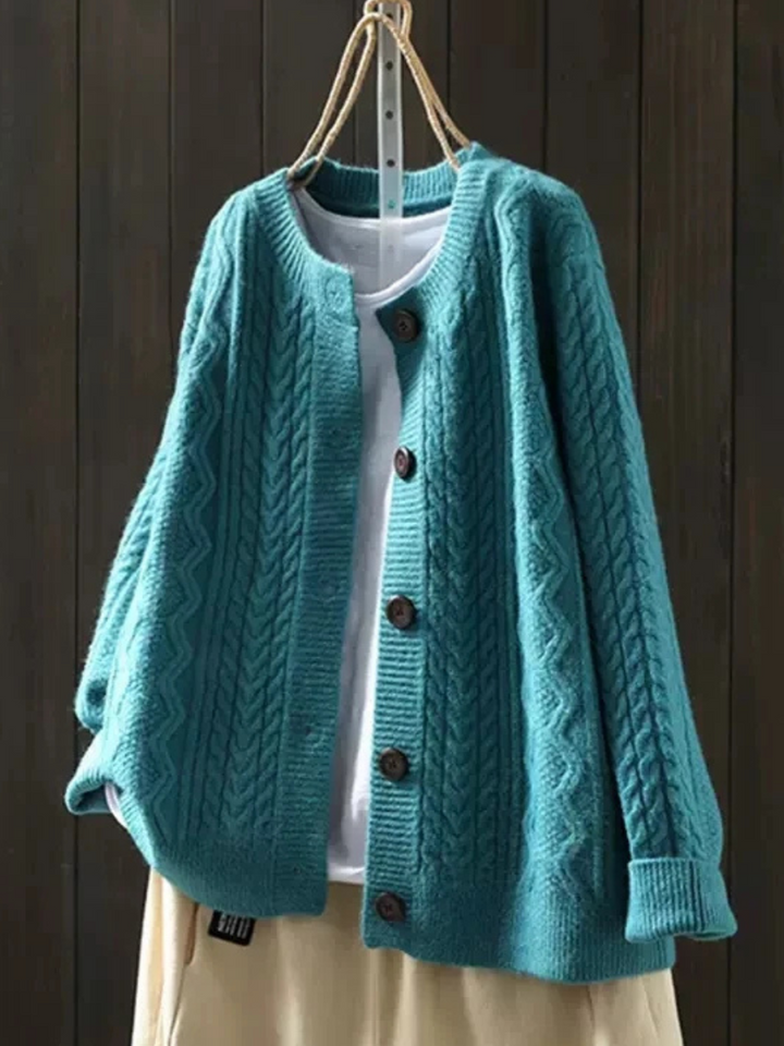 Lorença - Gilet en Tricot à Tresses