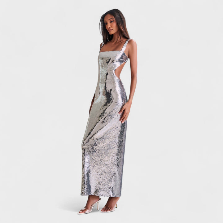 Sparkle Silver - Robe de gala de nuit