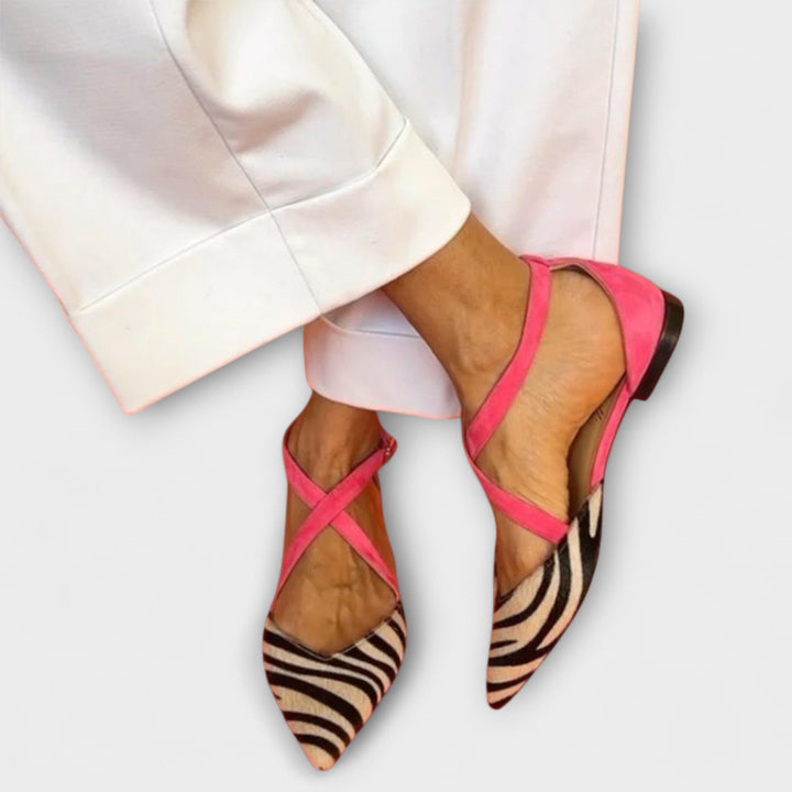 Ballerines avec Motif Zebra