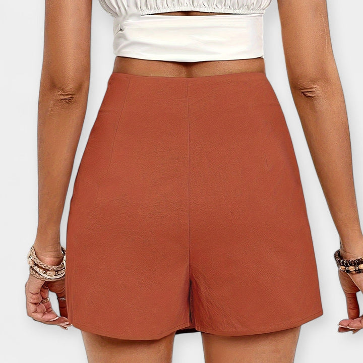 Shorts Taille Haute avec Jupe