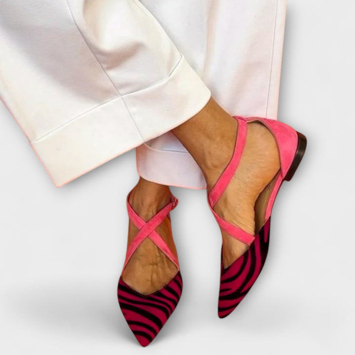 Ballerines avec Motif Zebra