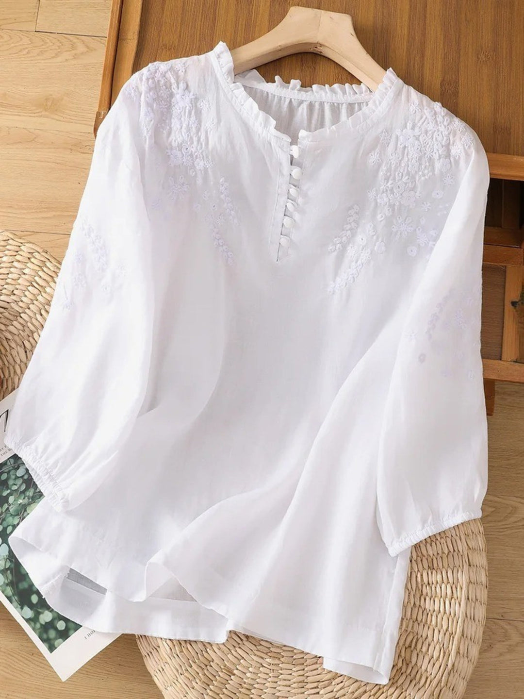 Cassiana - Blouse en Coton et Lin