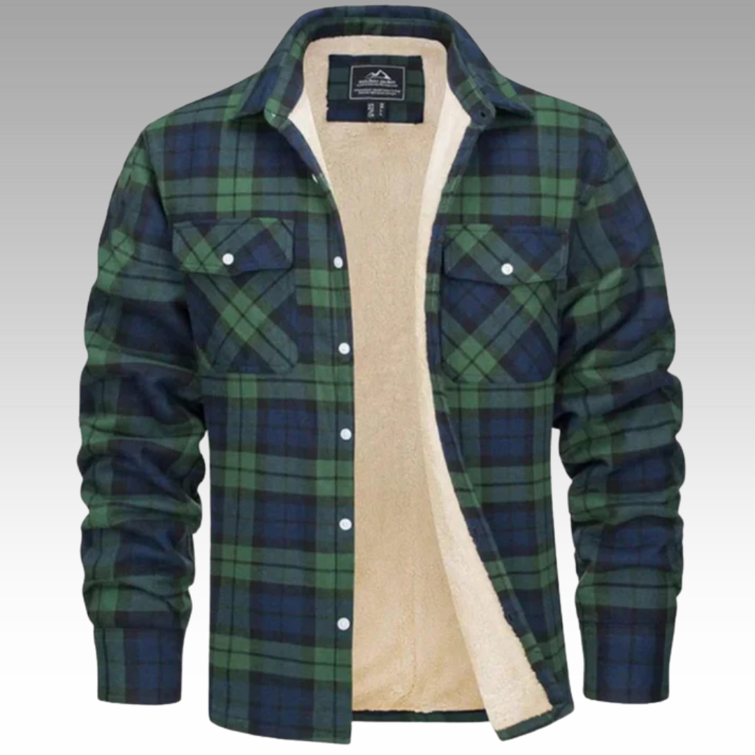 Tiago - Veste Trucker Rayée en Fleece
