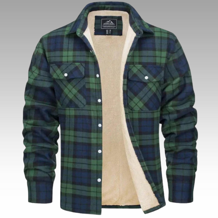 Tiago - Veste Trucker Rayée en Fleece