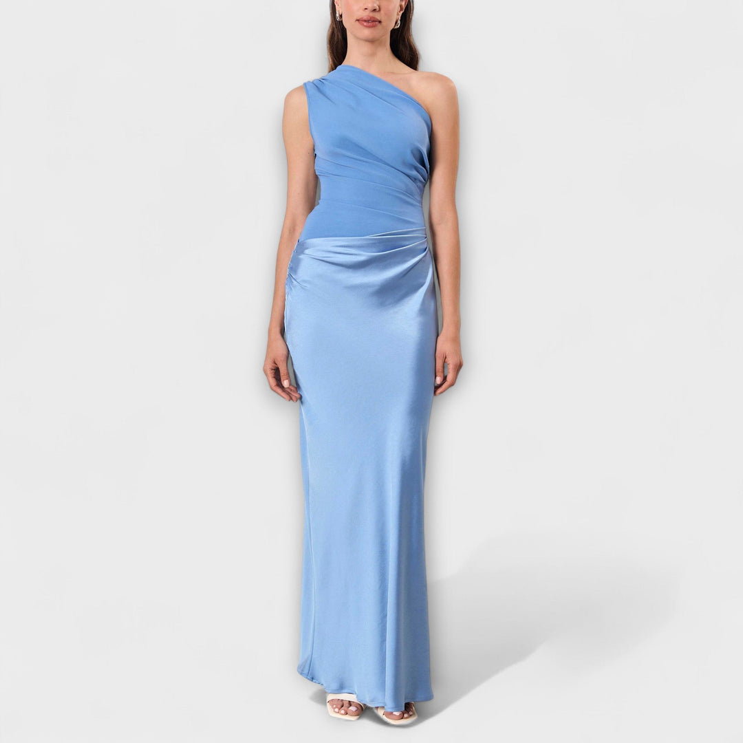 Luna - Robe asymétrique en satin