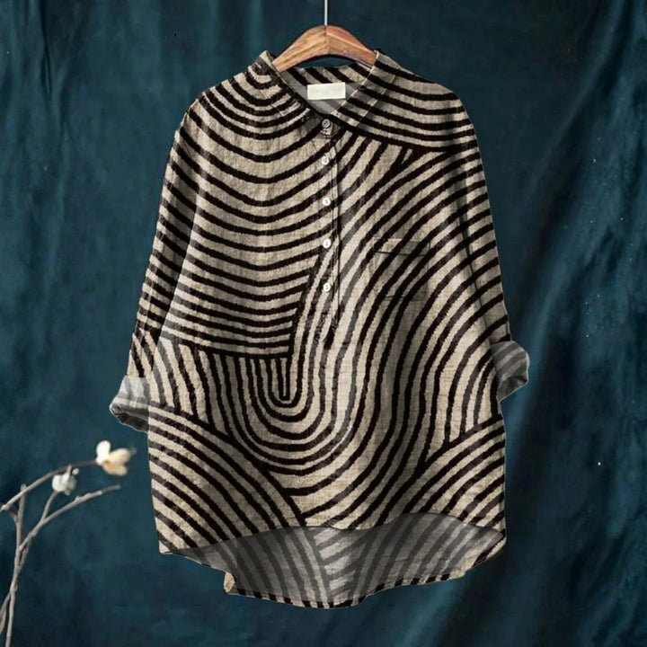 Marta - Chemise Décontractée avec Imprimé à Motifs Circulaires