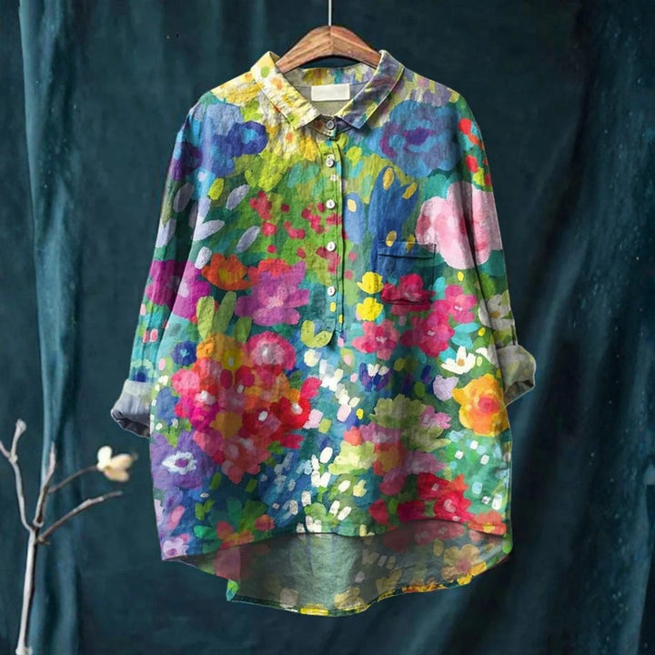 Rebeca - Chemise Casual Vintage Florale Belle