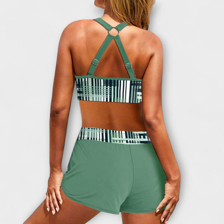 Joana - Bikini Canelé avec Taille Haute