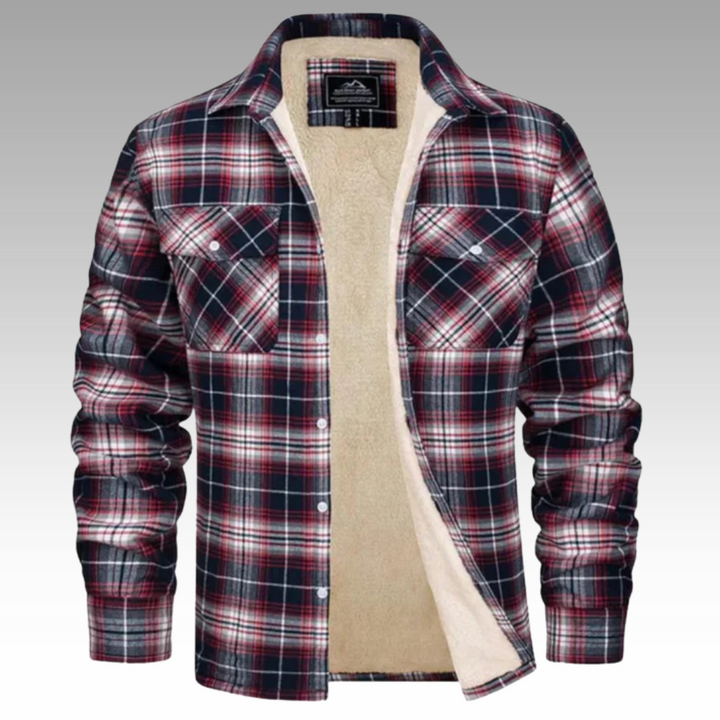 Tiago - Veste Trucker Rayée en Fleece