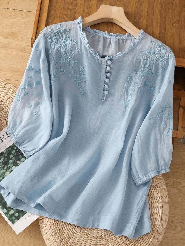 Cassiana - Blouse en Coton et Lin