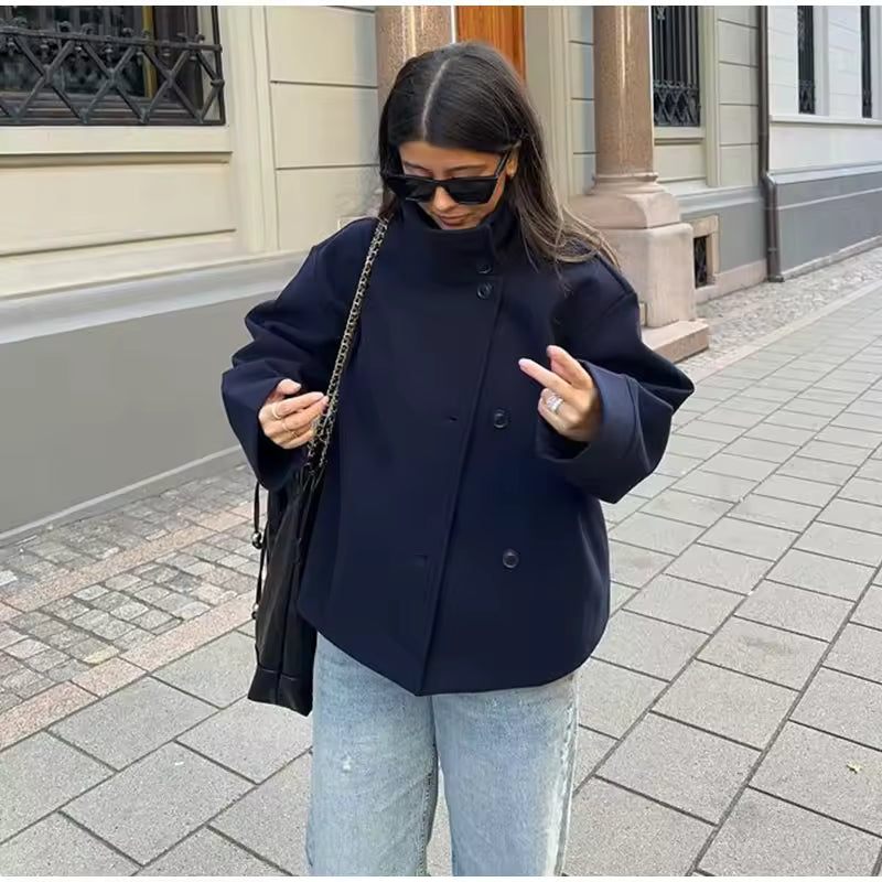 Elise - Manteau Court Luxueux